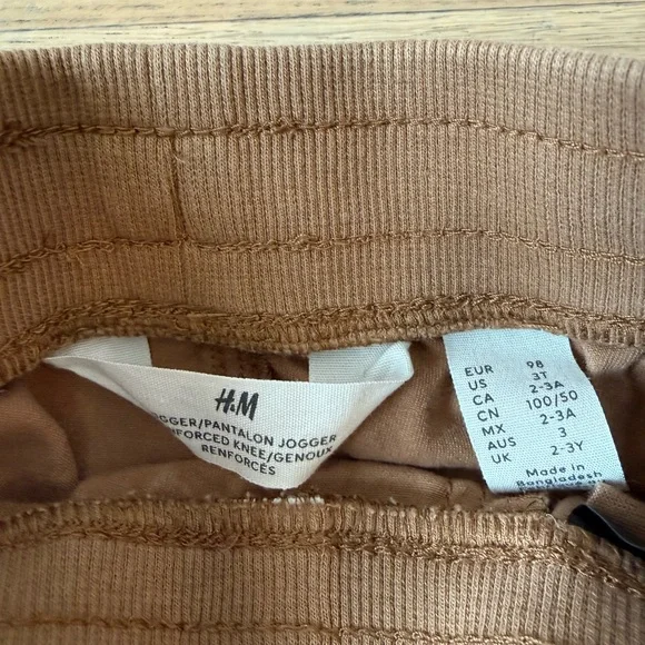 H&M Kids Olive and Chestnut Joggers Bundle - Picture 3 of 4